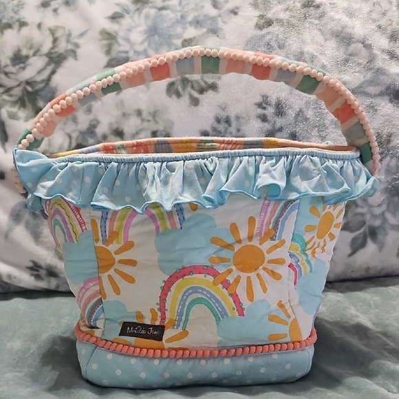 Matilda Jane Blue and Pink Kids Tote Bag